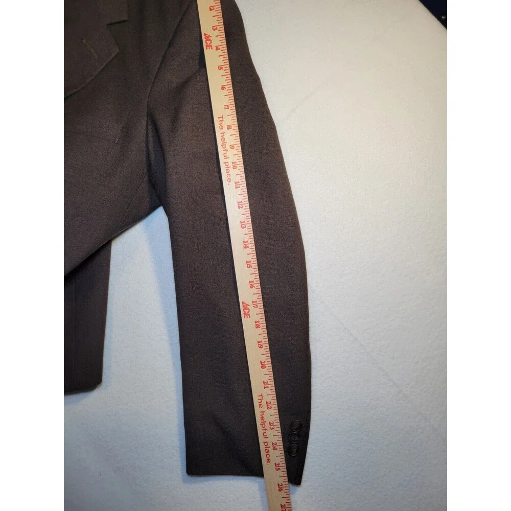 Vintage Levi Strauss Co Business Class‎ Suit 2 Button Brown 46R Mens Blazer Coat
